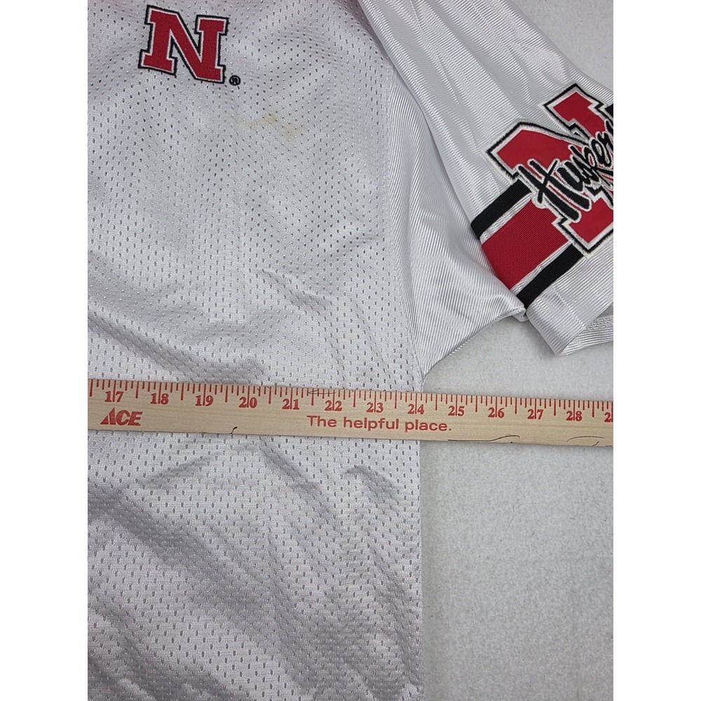 NWT Vintage Nebraska Cornhuskers Football White Jersey Stitched Mens L #1 NCAA - Picture 10 of 11